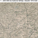 Katonai térképrészlet 1913-ból