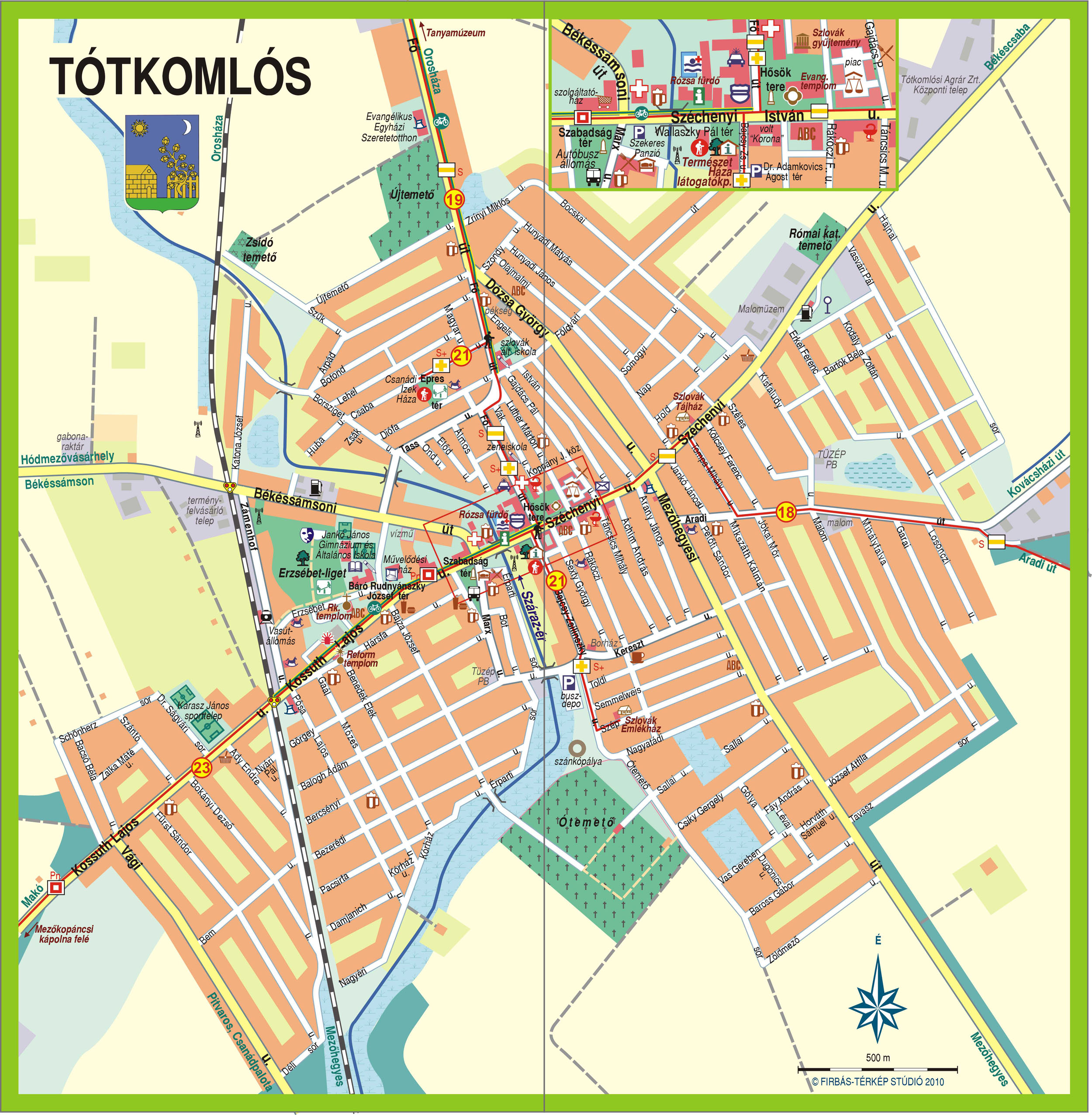 tótkomlós térkép Marosháti túraútvonalak » Túratérképek tótkomlós térkép